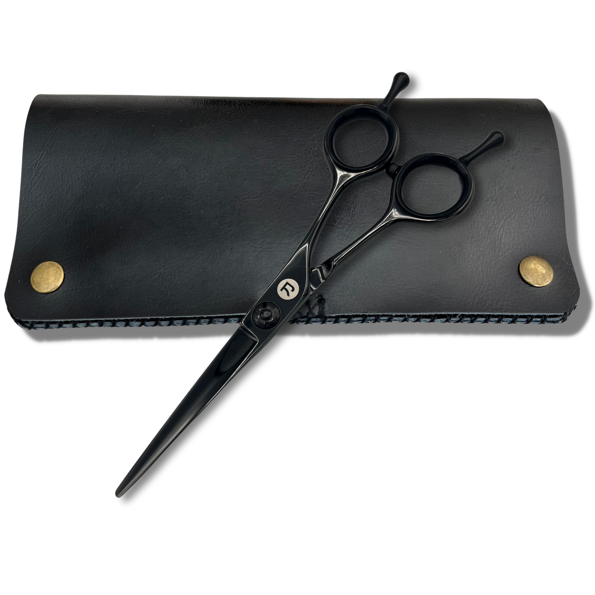 Zero Offset 5.5" Black Hair Cutting Scissors