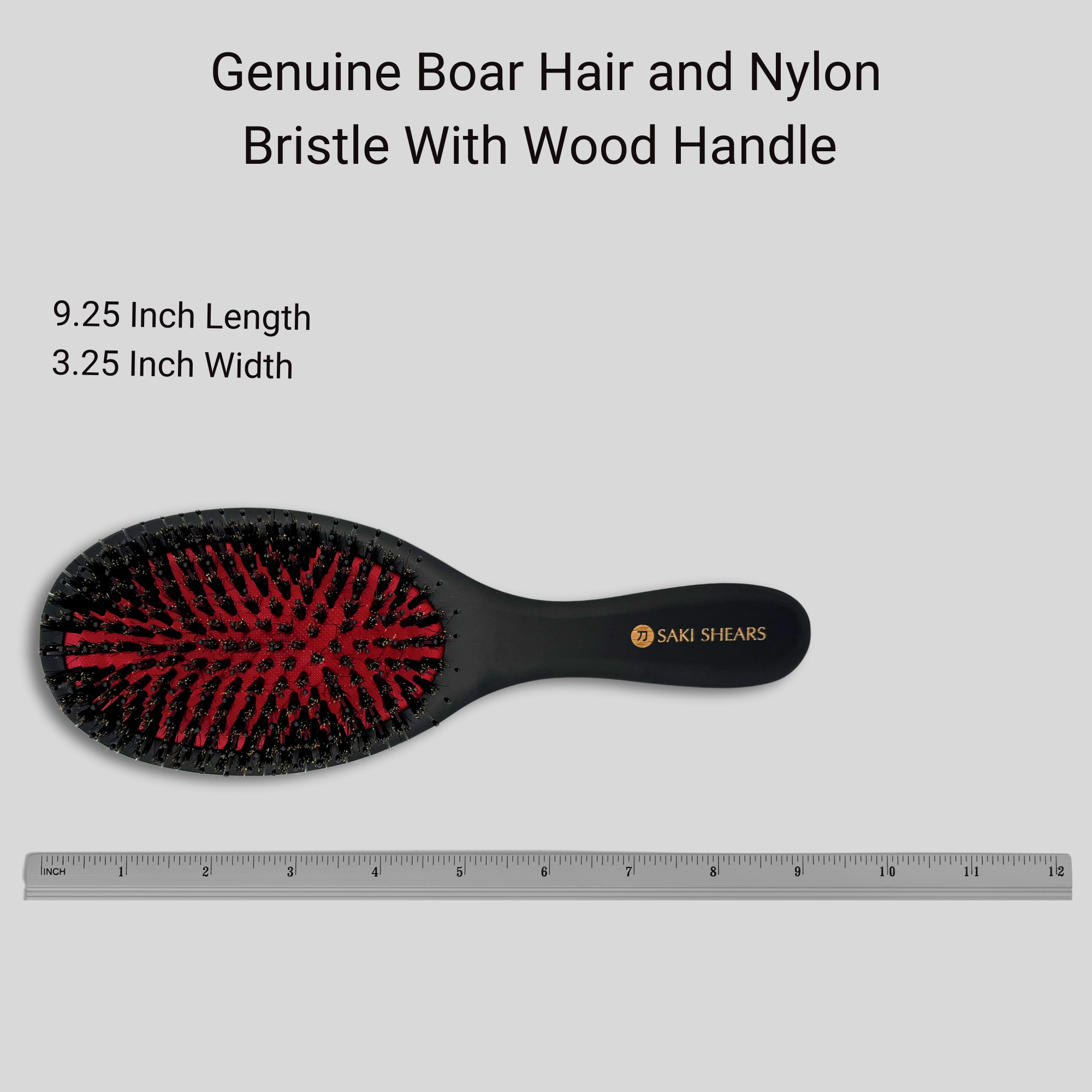 Premium Nylon & Boar Bristle Brush for All Hair Types